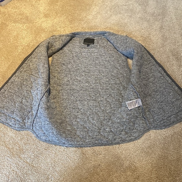 Banana Republic Grey Quilted Cotton Polyester Vest Gilet w Pockets Size SMALL - Picture 5 of 7